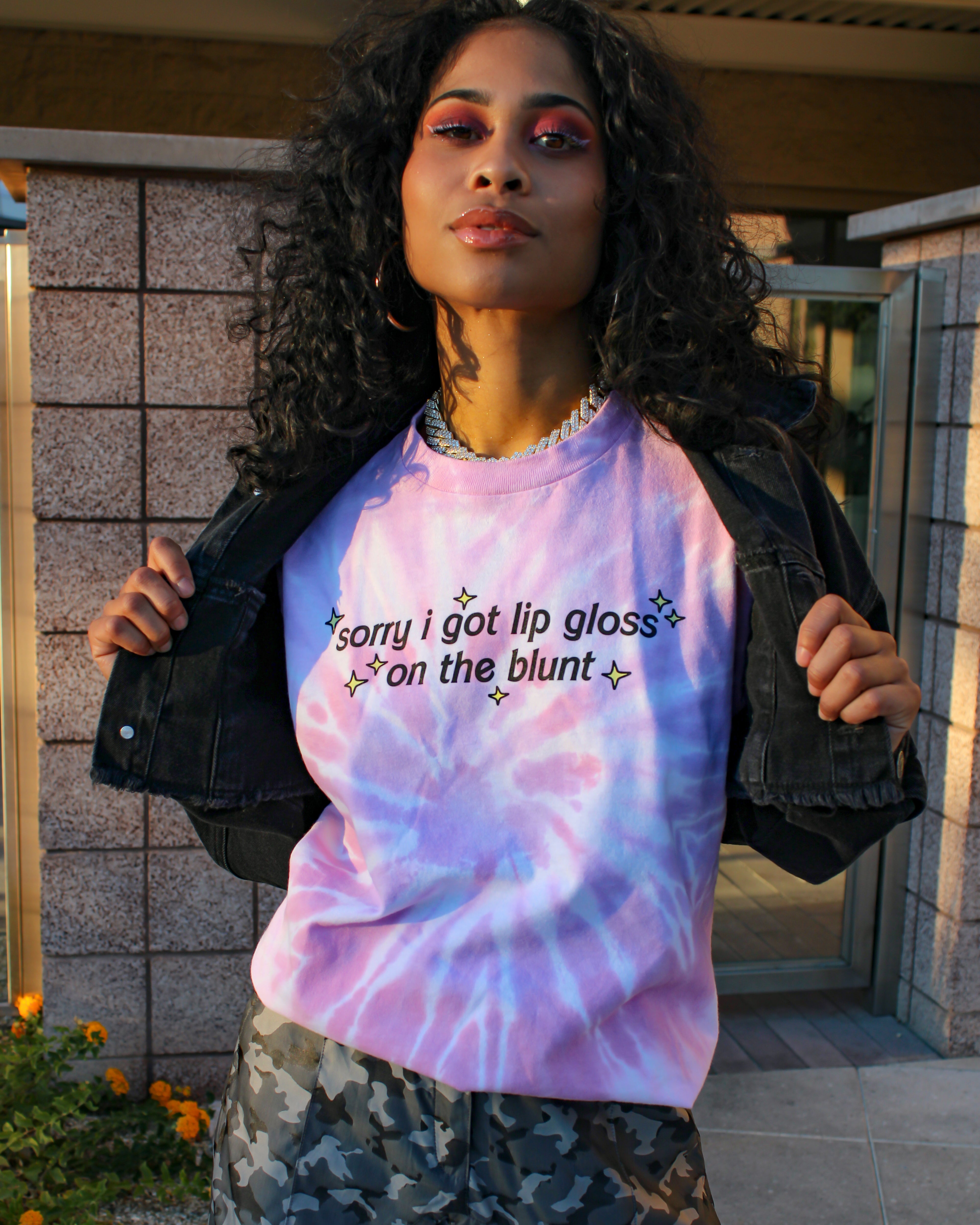 Lip Gloss on The Blunt Long Sleeve