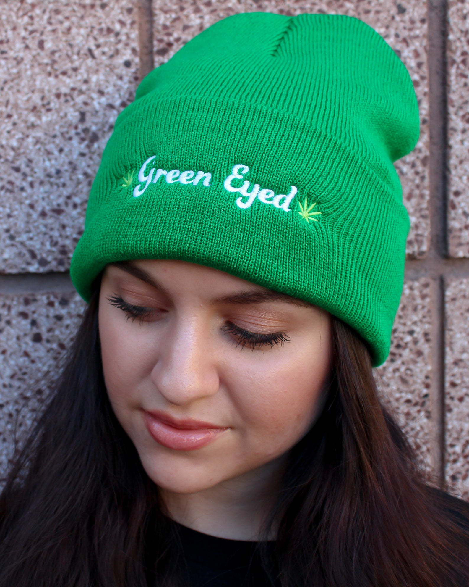 Green Eyed Beanie