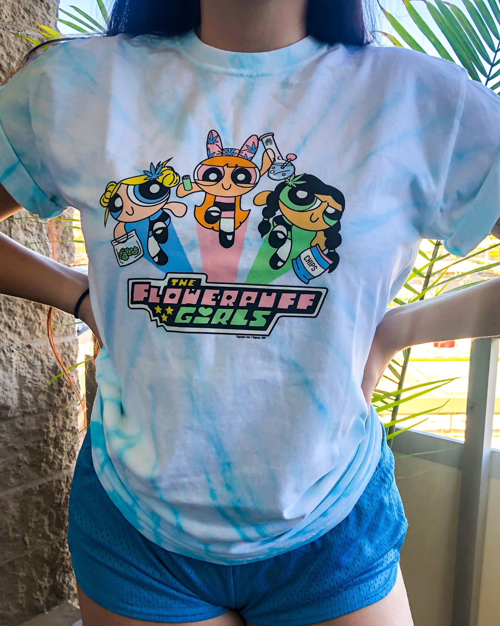 Flowerpuff Girls Tie Dye T-Shirt