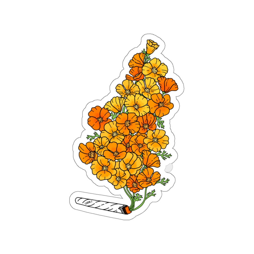 Golden Poppies Sticker