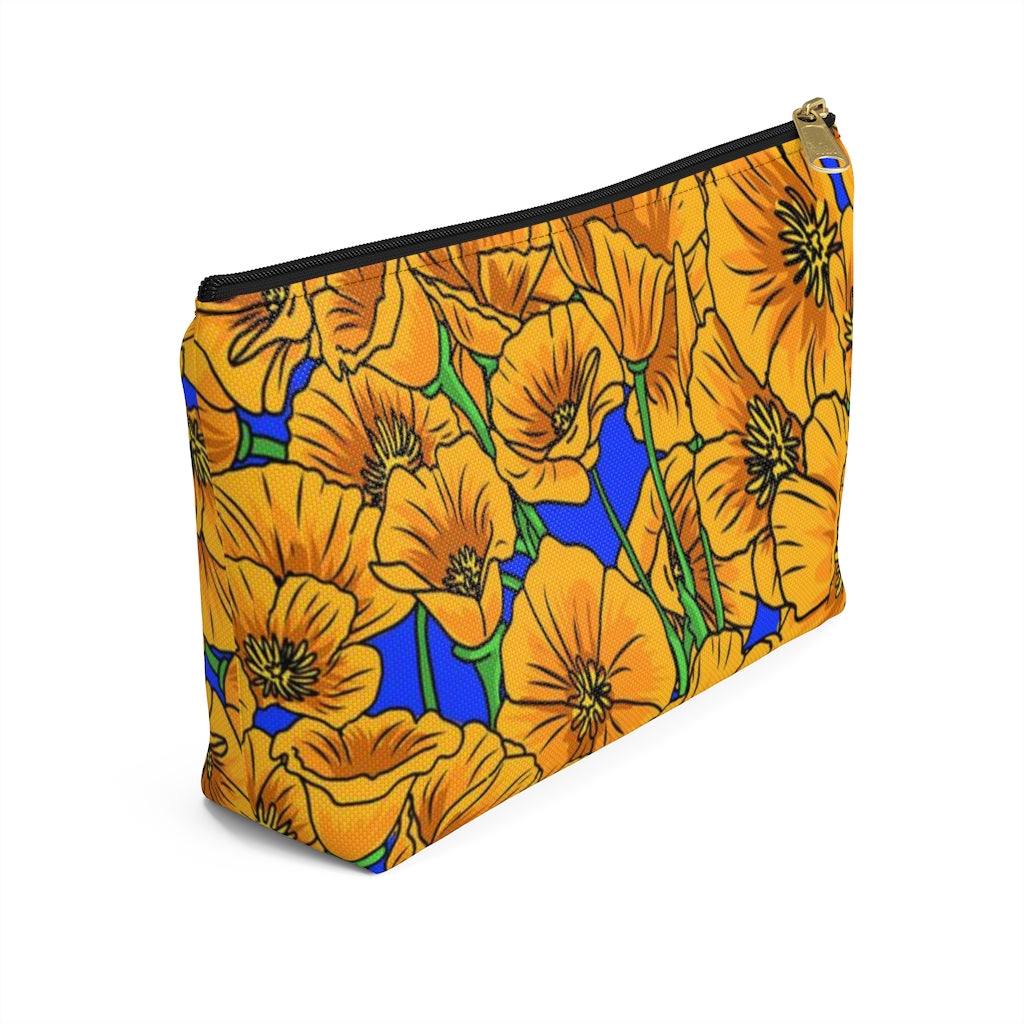 Golden Poppies Zipper Pouch