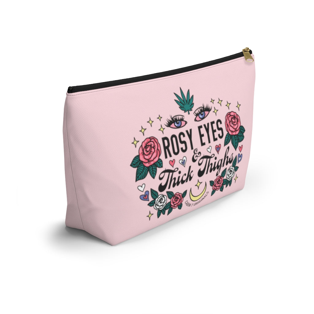 Rosy Eyes & Thick Thighs Zipper Pouch