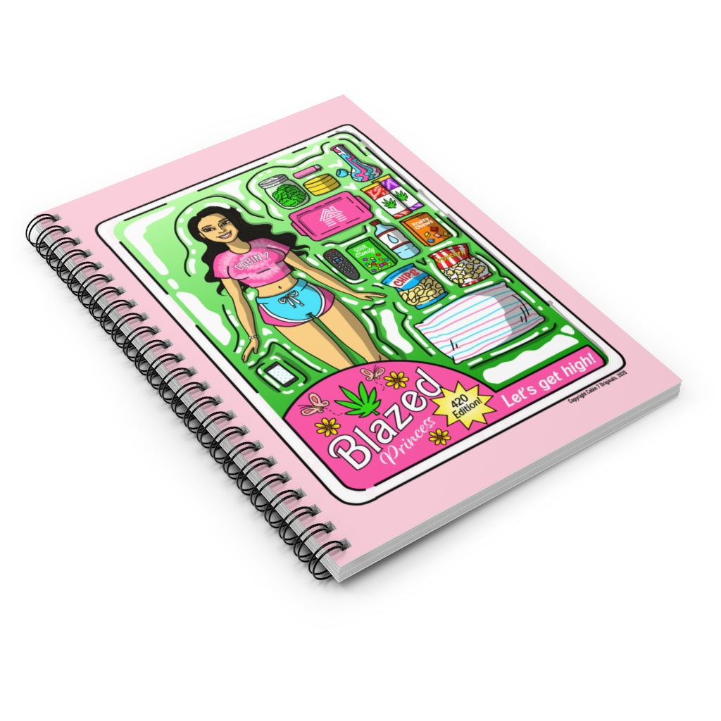 Asian Blazed Princess Spiral Notebook