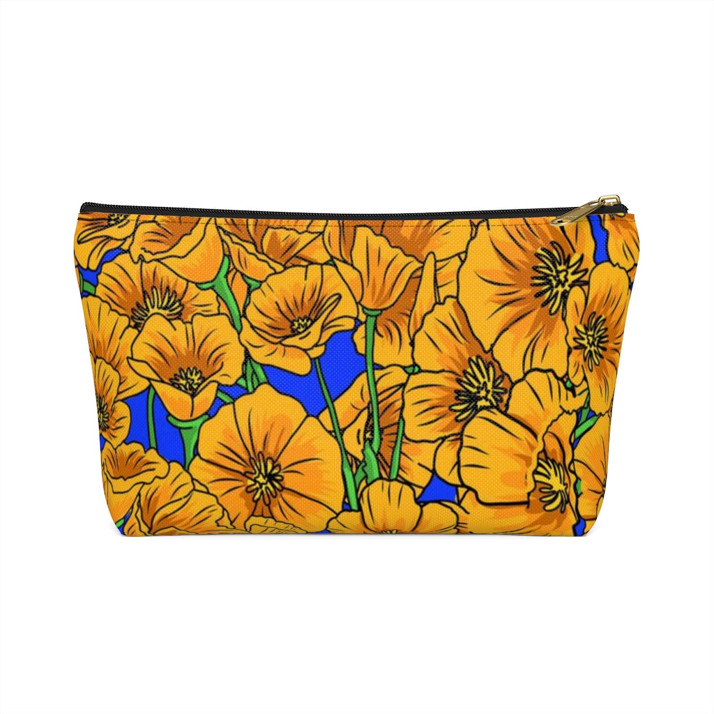 Golden Poppies Zipper Pouch
