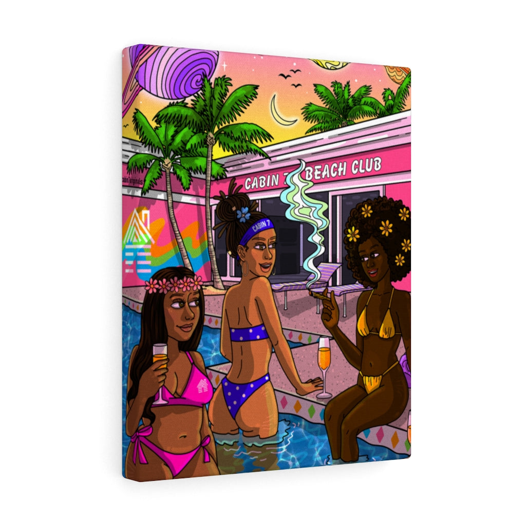 "Beach Club" Canvas Print