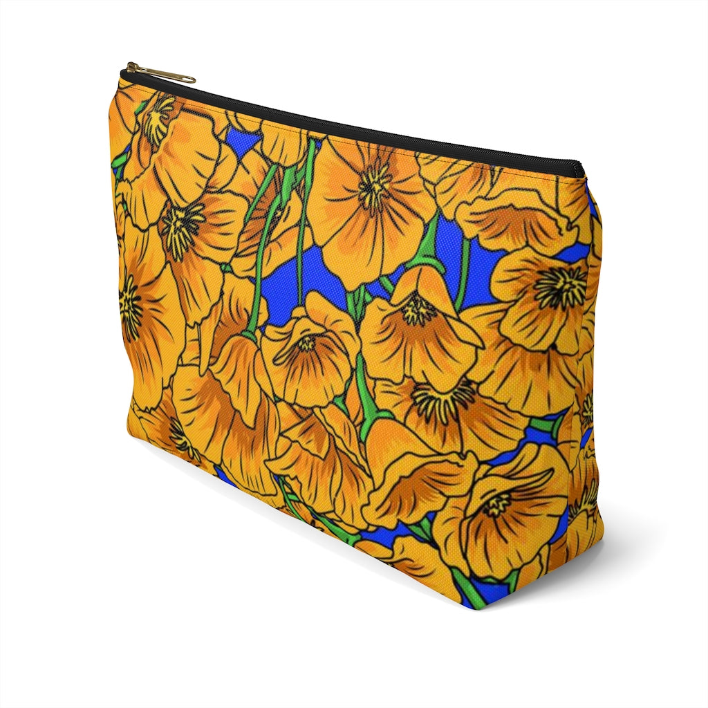Golden Poppies Zipper Pouch