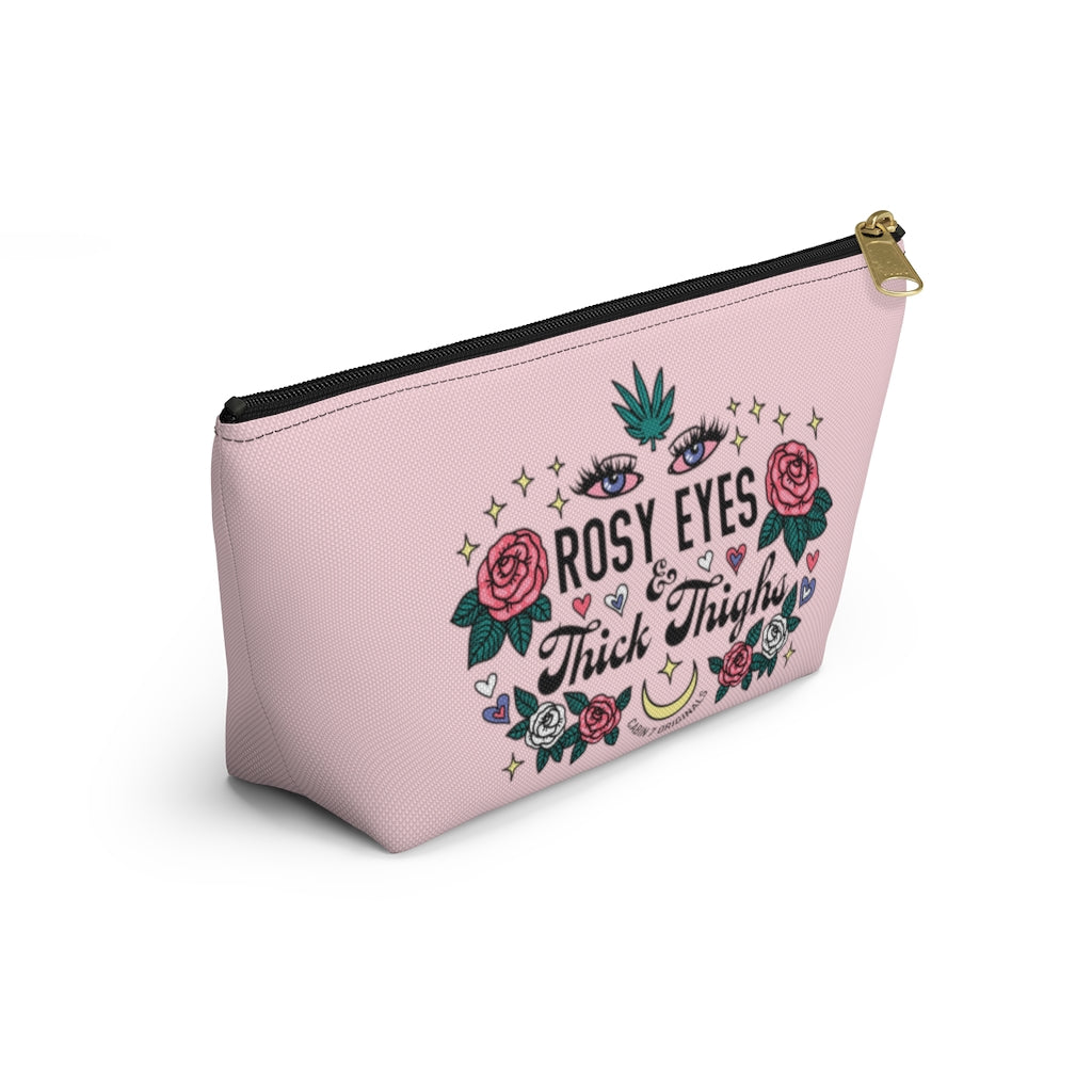 Rosy Eyes & Thick Thighs Zipper Pouch