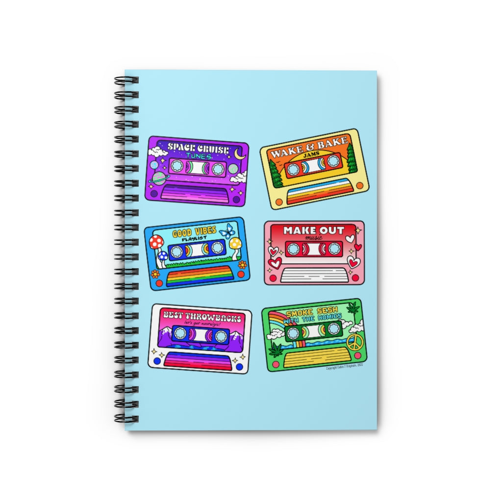 Mixtapes Spiral Notebook