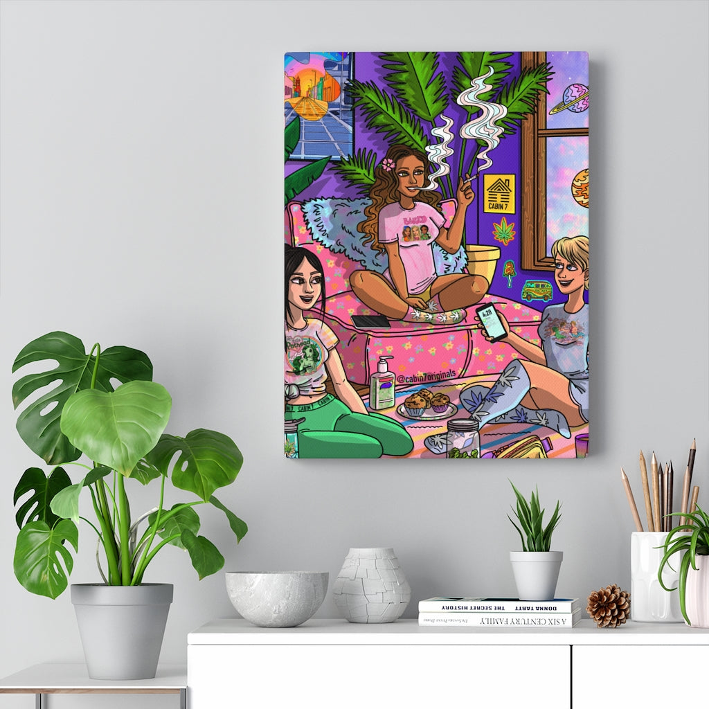 "Lazy Day In" Canvas Print