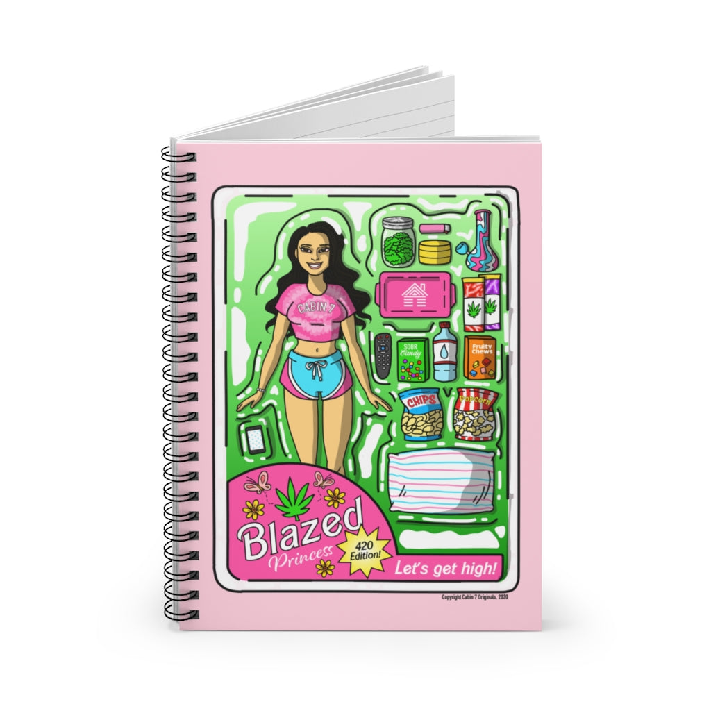 Asian Blazed Princess Spiral Notebook