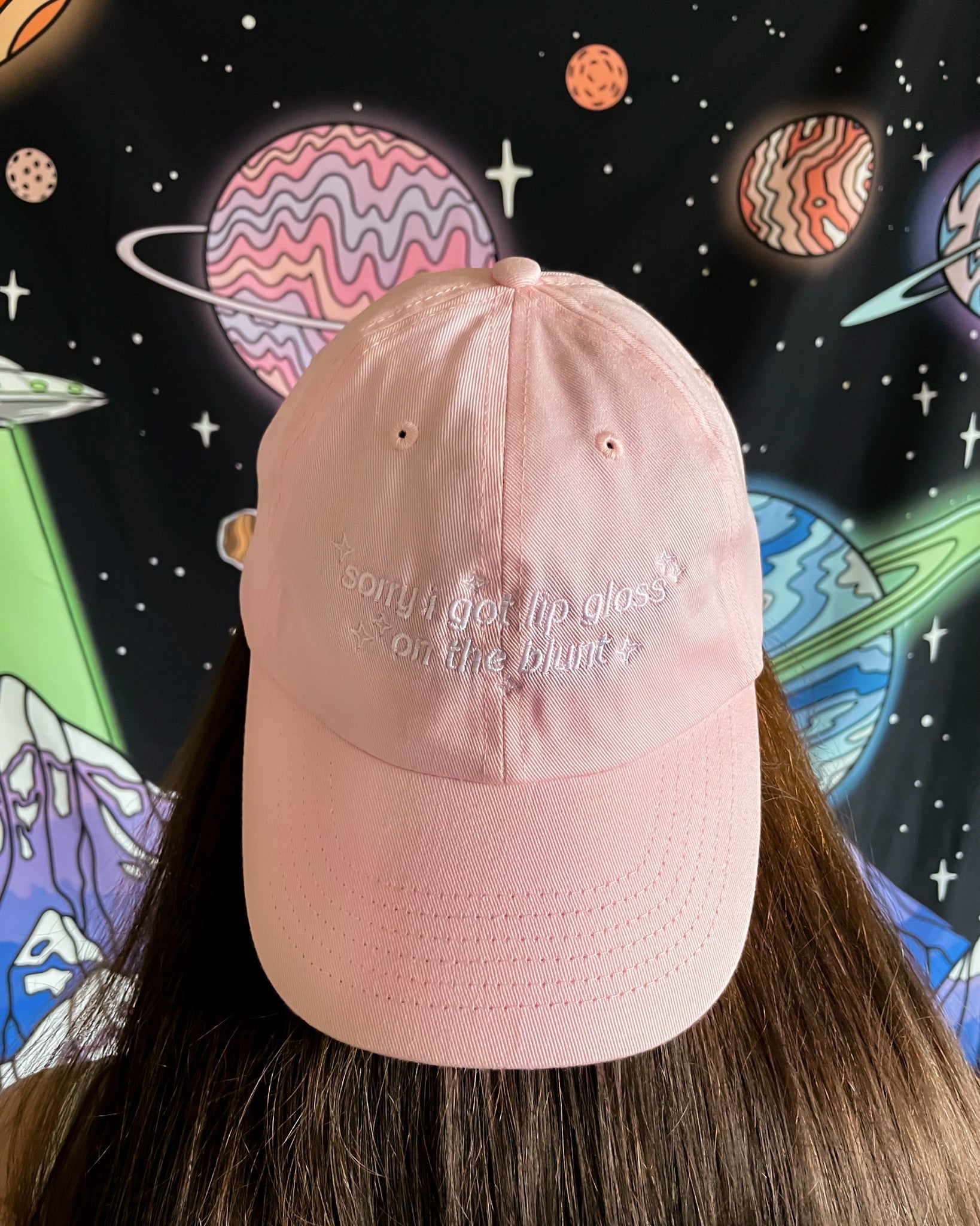 Lip Gloss on the Blunt Dad Hat