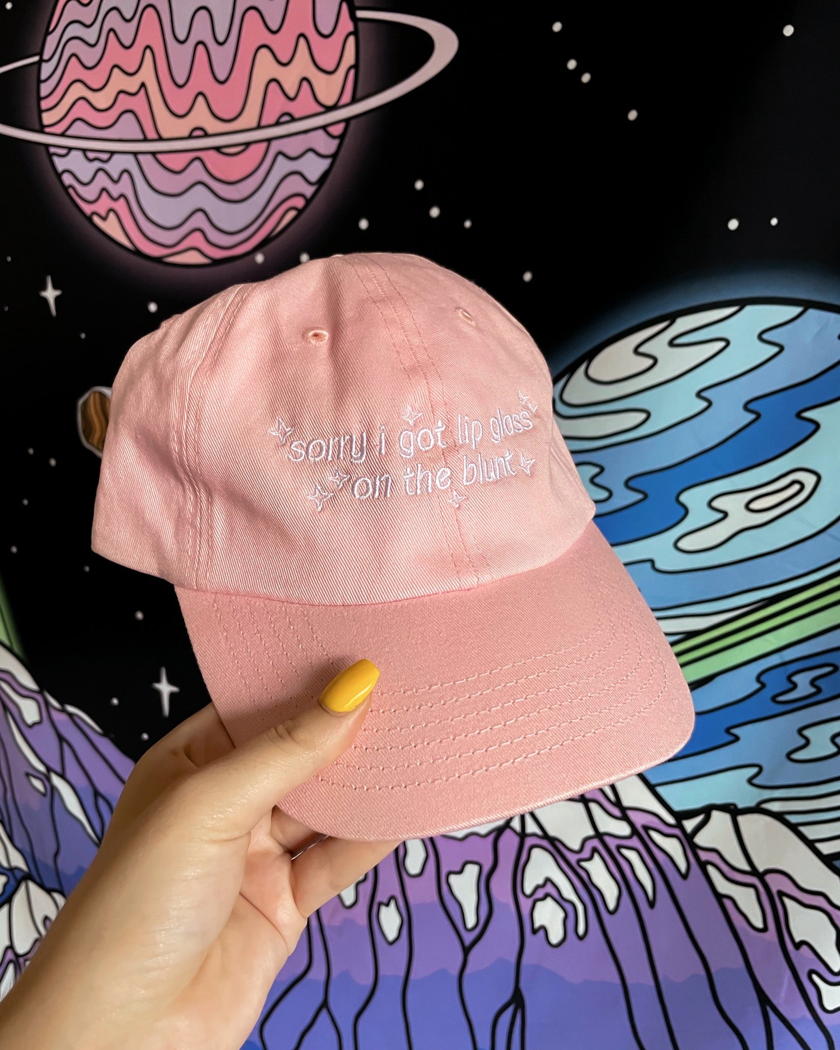 Lip Gloss on the Blunt Dad Hat
