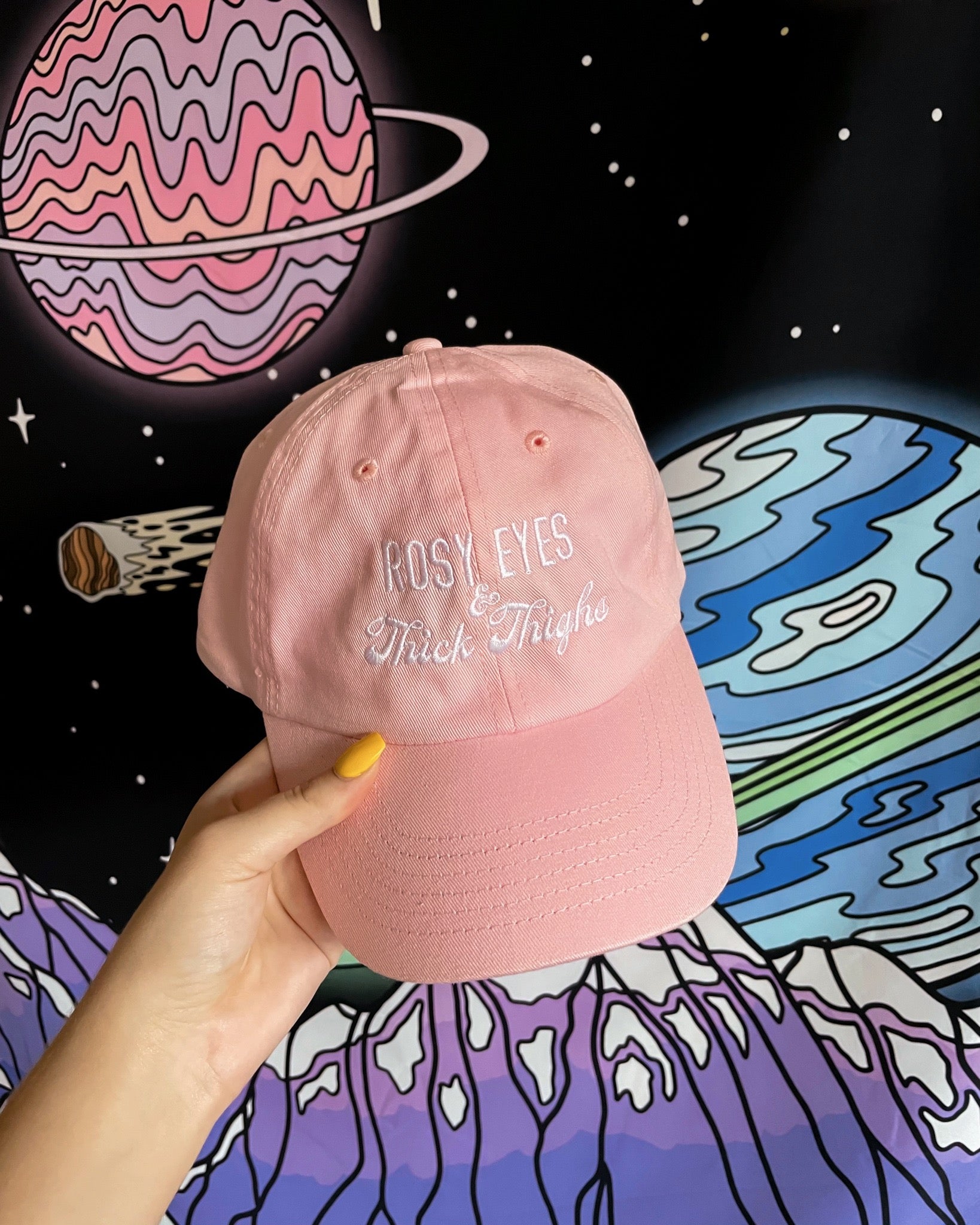 Rosy Eyes & Thick Thighs Dad Hat