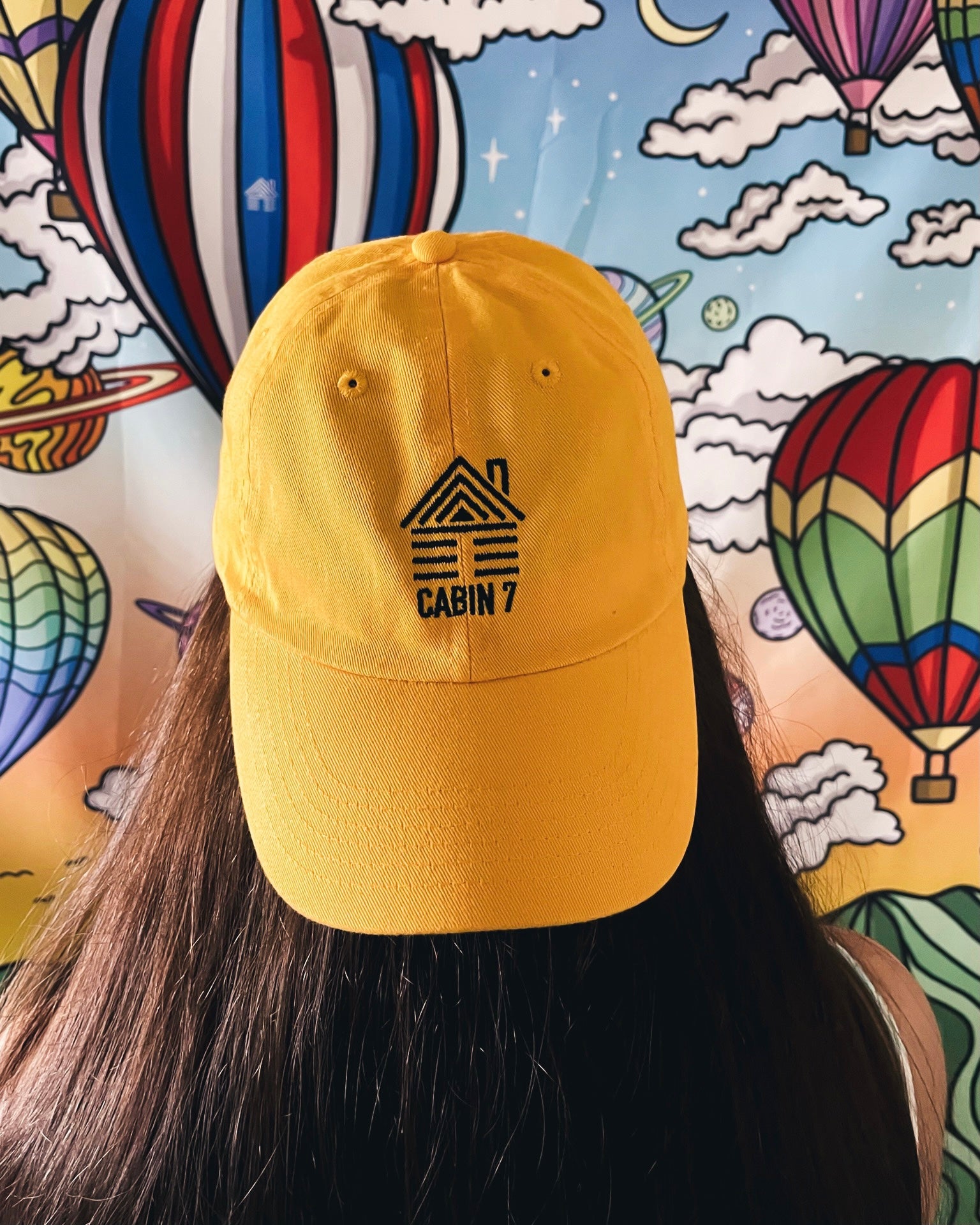 Cabin Logo Dad Hat - Yellow