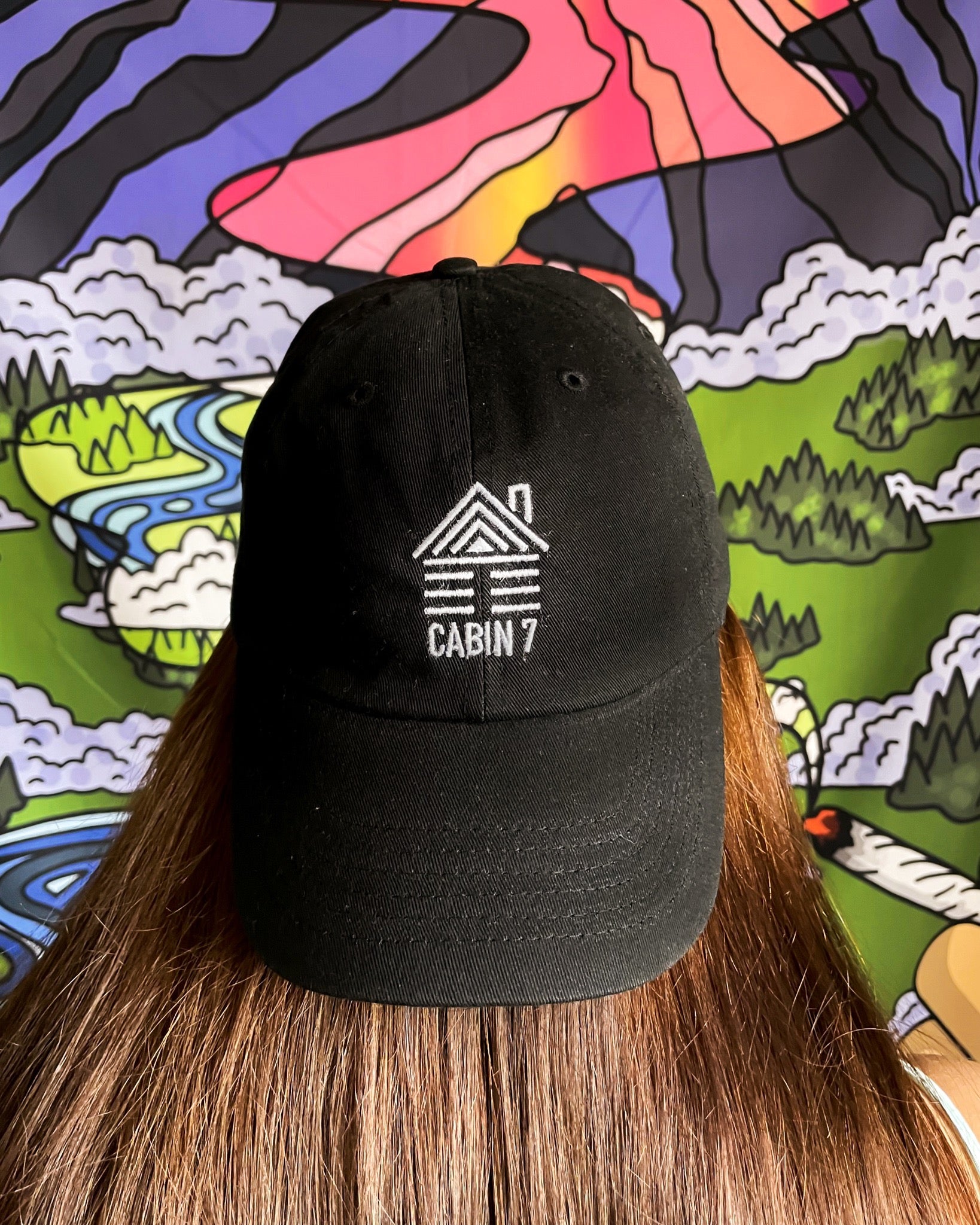 Cabin Logo Dad Hat - Black