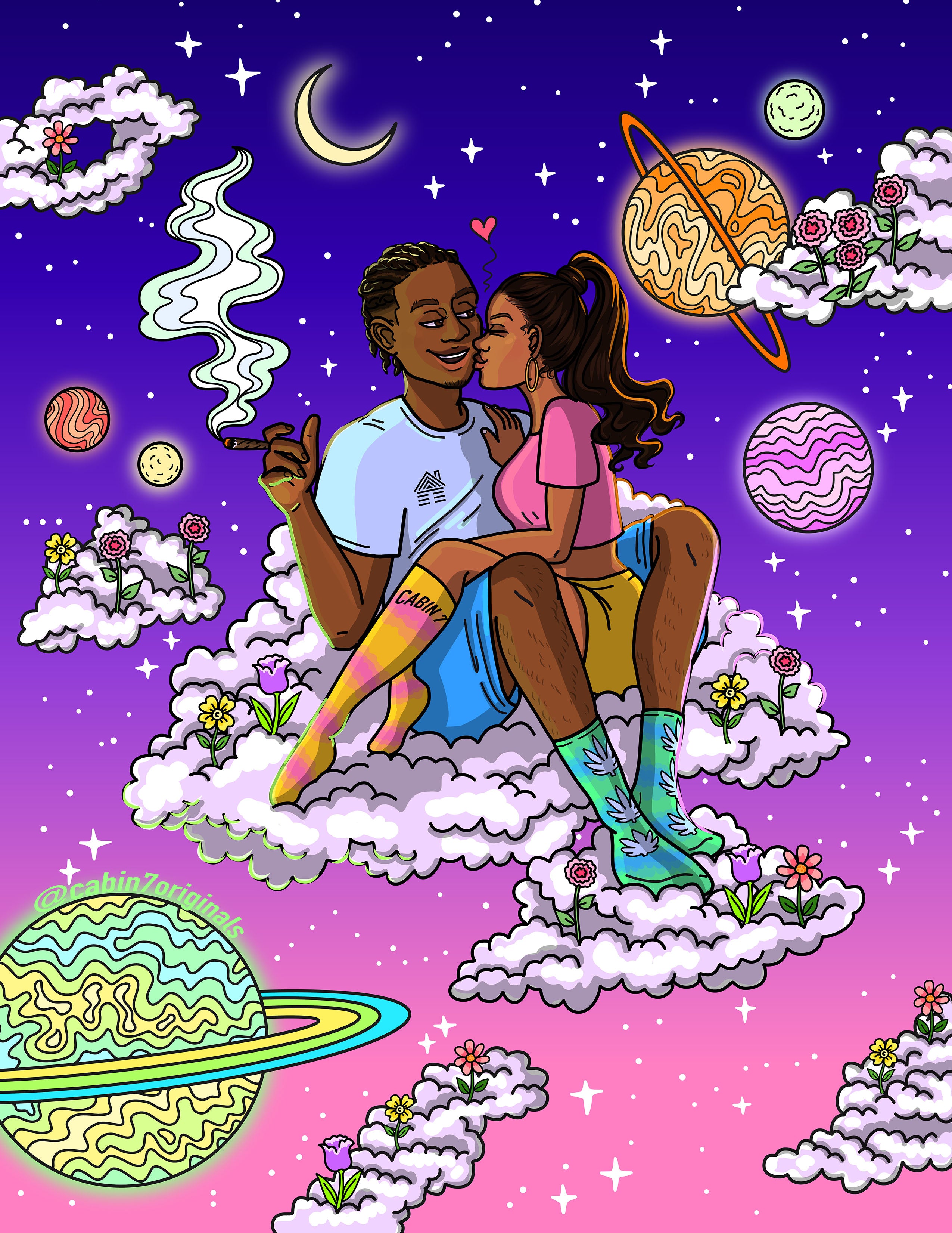 "In The Clouds"  Poster Print